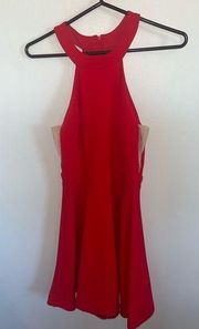 B. Darlin Red Formal Dress cut out sides