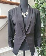 New Direction Button Long Sleeve Blazer