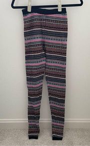 Mossimo Supply Co Women’s Striped Colorful Geometric Leggings Rare Size SP