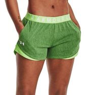 Under Armour  Play Up Twist 3.0 Green Athletic Shorts S