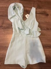 Pink Paparatzi Couture Mint Blue Romper