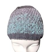 Adidas  Climawarm Fleece Lined  Blue Gray Beanie Hat One Size