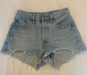 501 Mid-Rise Denim Shorts