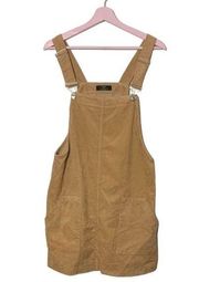 Bershka overalls bib dress corduroy mini large