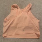 Women's Size Medium Conscious Crop Bra A-C Bright Peach