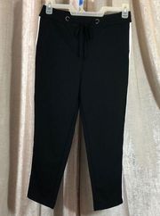 Maurice’s Black with White Stripe Joggers Small