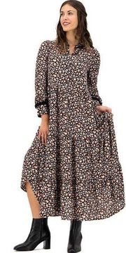 Levi's Farah Midi Dress Georgia Floral/Dusty Caviar Size Small NWT MSRP $98