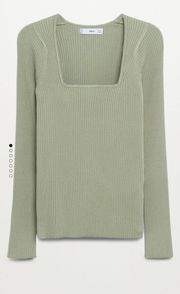 Square Neckline Sweater