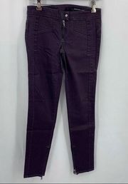Black Orchard black skinny jeans ankle zip 26 NWT