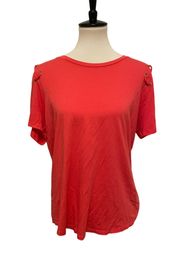 Coral Short Sleeve Top