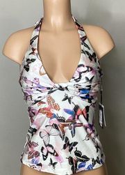 New. DKNY butterfly tankini top. Retails $88