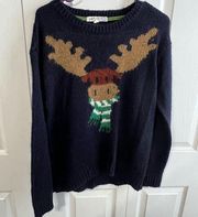 Jolt Moose Knit Sweater size Medium