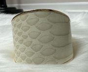 NWOT Henri Bendel Large Snakeskin Print Cuff Bracelet