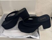 Dall Platform Sandal in Black