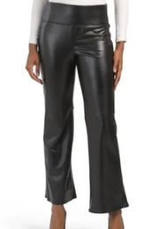 Faux Leather Wide Leg Pants