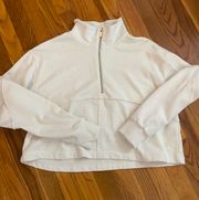 cropped quarter zip