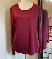 XL Maroon Long Sleeve Shirt