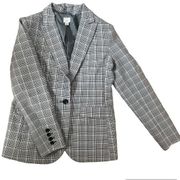 Plaid gray blazer