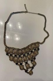 Gold And Black Necklace 