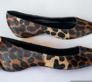 Marcella Flats Animal Print Calf Hair Shoes Size 9