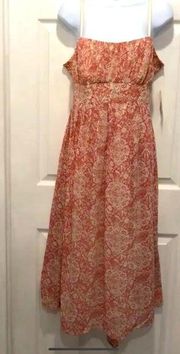 NWT Pink Cream Tie Back Dress Plus Size 16