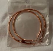 rose gold hoop earrings 