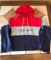 Champion  Life Color Block Reverse Weave Cropped Hoodie Pullover hoodie