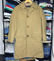 Vintage McGregor Camel Car Wool Fleece Line winter Peacoat Sz 38