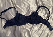 Navy Blue Lace Bra