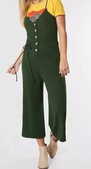 Green/Black striped jumpsuit