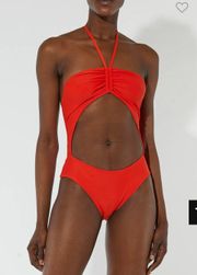 The Sloane candy red cut out swimsuit size S