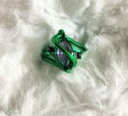 NEW! Green Spiral Ring w/Purple Rhinestones 🧞‍♀️