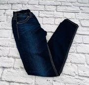 Silver Jeans Co Suki Mid Super Skinny Jeans 26x29 Blue Dark Wash Super Stretch