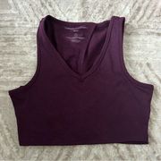 Sports Bra Tie Back Top Maroon Color Sustainable Size Small