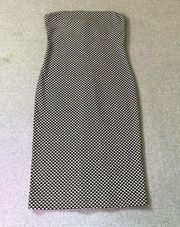 Nicole Miller Womens Tube Dress Size M Strapless Geometric Bodycon NWT $320