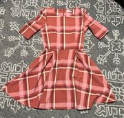 Copper Key Pink Plaid Dress