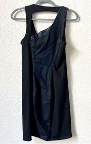 Helmut Lang Dress Denim and Black Mini Dress Size 4