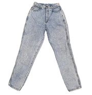 Vintage Bill Blass Women's Blue Cotton Ankle High Rise Mom Denim Jeans Size 10