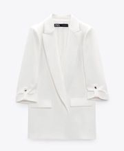 ZARA white blazer