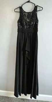 [Nightway] Black Sparkle Formal Gown-Size 4