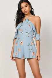 ✨ Mimi Chica Floral Romper Off Shoulder✨