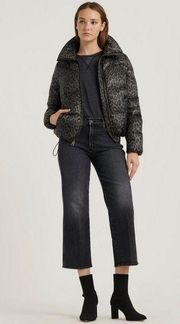 Lucky Brand Leopard Printed Puffer