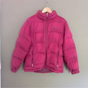 Mountain hardwear pink puffer coat size medium