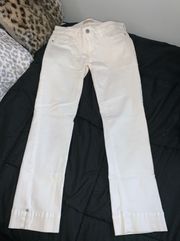 White  Cropped Jeans