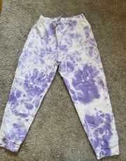 Purple Tie Dye Sweatpants