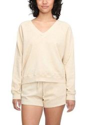 NEW Anthropologie LACAUSA Cyrus Raglan Sweatshirt Toast Size Small