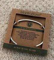 MantraBand NIB Be true be you be kind silver