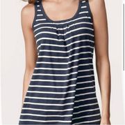 CAbi  - Blue & White Striped Seaside Tank Top - Sz. M