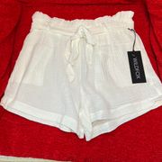 Wildfox White Paper Bag Shorts