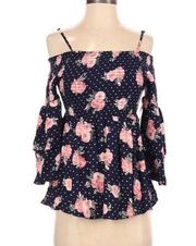 NWT Crave Fame By Almost Famous Floral Top